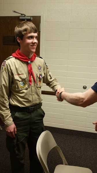 Steck, a junior at Thomas Edison High School in Portland, has earned an Eagle Scout award with his volunteer work at Springbrook Park