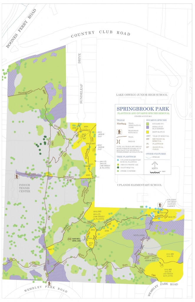 Trail Map Friends of Springbrook Park